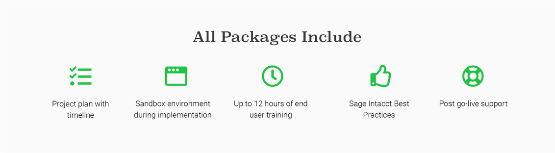 Packages Include